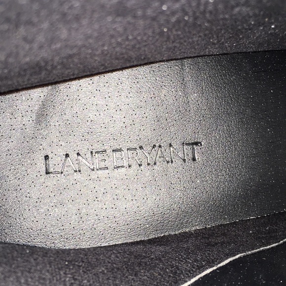 Lane Bryant Black Cutout LaceUp Over Knee Boot - Picture 13 of 13